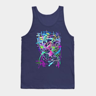 Abstract Color Painting Tank Top